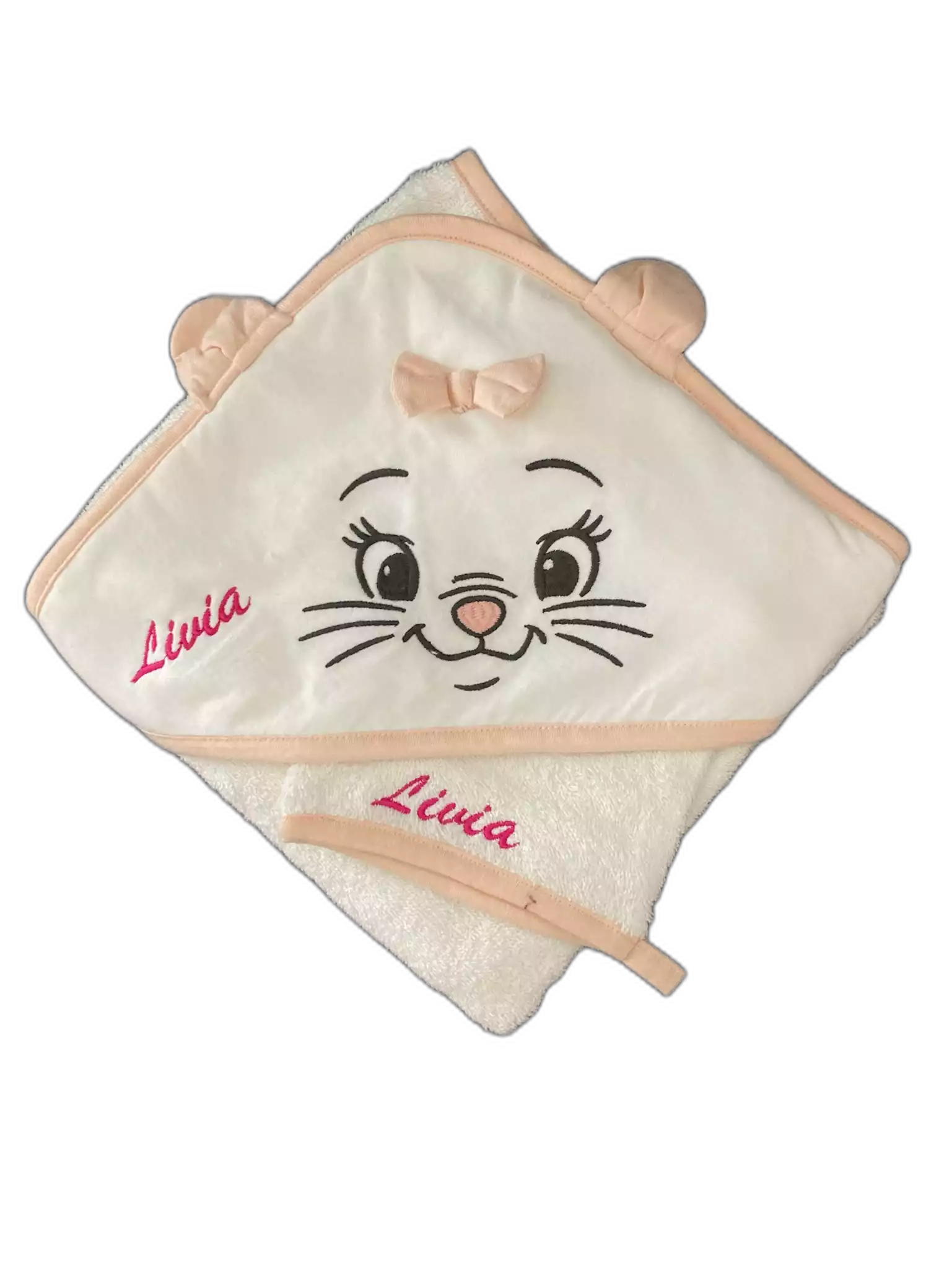 Capuche de bain personnalis&eacute;e